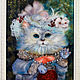Painting of wool Cat-lady. Pictures. tatjana-terebilova. Online shopping on My Livemaster.  Фото №2