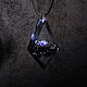 Order Pendant made of wood and epoxy resin 'Violet'. greenwood44. Livemaster. . Pendant Фото №3