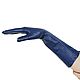 Order Two sizes! Long demi-season gloves made of genuine blue leather. Butichok from N.. Livemaster. . Vintage gloves Фото №3