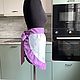   Фартук женский с рюшами Чертополох. Фартуки. МИР УЮТНОЙ КУХНИ Ашарина Любовь❤️. Интернет-магазин Ярмарка Мастеров.  Фото №2