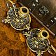 Винтаж: 2 бронзовых подсвечника . Франция. Подсвечники винтажные. RETRO GALLERY NATALIGOR. Интернет-магазин Ярмарка Мастеров.  Фото №2