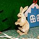 Wooden Toy Souvenir Rabbit. Miniature figurines. Shop Oleg Savelyev Sculpture (Tallista-1). My Livemaster. Фото №6
