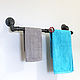 Order Wall-mounted towel rack in loft style. dekor-tseh. Livemaster. . Clothes Hangers and Hooks Фото №3