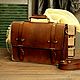 Мужской портфель "Lexter" (Лекстер) Cognac, Портфель, Пенза,  Фото №1