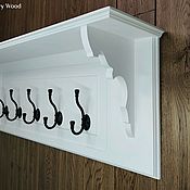 Для дома и интерьера ручной работы. Ярмарка Мастеров - ручная работа Hanging white hanger in the hallway. Handmade.