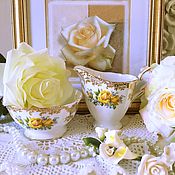 Винтаж: Серебряная кофейная ложка Серебро Хильдесхаймская роза