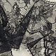 Заказать Шелковое шантильи реснички для отделки край цветы темно синий. Ткани Материя. Ярмарка Мастеров. . Ткани Фото №3