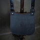 Hunting bag made of leather, a bag mod.3.1, Black Dollaro. Gifts for hunters and fishers. Labour. My Livemaster. Фото №6