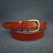 Leather belt belt mod.Komandir Black