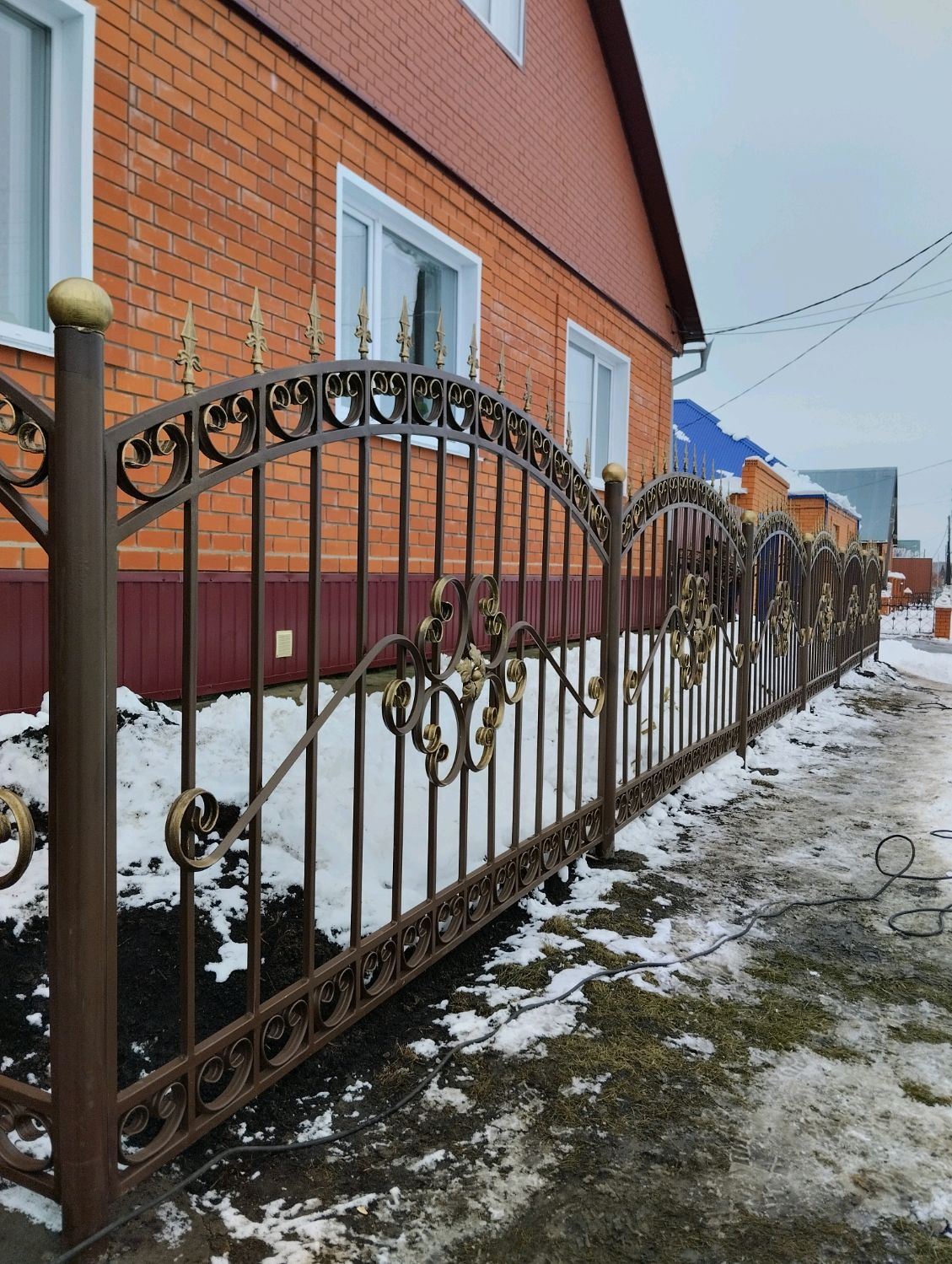 Забор кованый в интернет-магазине Ярмарка Мастеров по цене 10200 ...