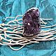 Кольцо с друзой аметиста. Кольца. Karma-jewelry. Интернет-магазин Ярмарка Мастеров.  Фото №2