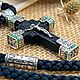 Заказать Крест нательный с зелёными камнями. MisMi jewelry. Ярмарка Мастеров. . Крестик Фото №3