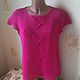 linen blouse 'Pink fuchsia', Sweater Jackets, Severodvinsk,  Фото №1