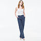 Classic straight trousers made of dark blue linen. Pants. etnoart. Online shopping on My Livemaster.  Фото №2