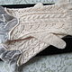  Cream merino gloves. Gloves. Irina-snudy,hoods,gloves (gorodmasterov). Online shopping on My Livemaster.  Фото №2