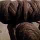 Шерсть серая с коричневым оттенком. Шерсть. Шерсть для творчества.. Ярмарка Мастеров.  Фото №4