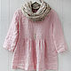 Soft pink boho blouse made of 100% linen. Blouses. etnoart (etnoart). My Livemaster. Фото №4