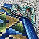  Лоскутное одеяло в технике "Барджелло". Одеяла. Лада Христенко, Quiltlada. Ярмарка Мастеров.  Фото №5