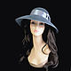 Audrey grey-blue. Hats1. Novozhilova Hats. Online shopping on My Livemaster.  Фото №2