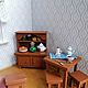 Миниатюрный кукольный буфет и стол 1 к 16, мебель для кукольного дома, Мебель для кукол, Щелково,  Фото №1