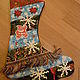 Сапожки для подарков на Новый год. Новогодний носок. Tanek2012. Интернет-магазин Ярмарка Мастеров.  Фото №2