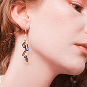 Украшения handmade. Livemaster - original item Silver drop earrings, Gift for women. Handmade.