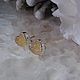 Пусеты «Sunny Heart» с натуральным цитрином. Серьги-пусеты. Mineral Secrets. Ярмарка Мастеров.  Фото №4