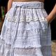 Order White summer skirt from the sewing and lace in Bohemian style Odette. PolMary. Livemaster. . Skirts Фото №3