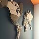 Карта мира. Карты мира. Wooden3Dmap. Ярмарка Мастеров.  Фото №5