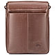 Men's leather bag 'Riga' (brown). Tablet bag. Russian leather Guild. My Livemaster. Фото №5