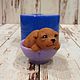 Silicone mold for soap and candles ' Puppy in a Cup', Form, Arkhangelsk,  Фото №1