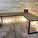 Угловой стол письменный, разборный, массив сосны, цвет тоскана. Столы. EasyLOFT. Ярмарка Мастеров.  Фото №5