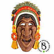 Для дома и интерьера handmade. Livemaster - original item Carved mask made of wood 