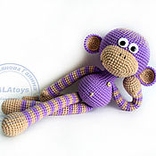 Куклы и игрушки handmade. Livemaster - original item Knitted monkey. 42 cm.. Handmade.