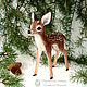 Fawn-miniature interior, deer felted wool, Felted Toy, Sochi,  Фото №1