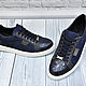 Sneakers made of genuine crocodile leather and suede, handmade. Training shoes. SHOES&BAGS. My Livemaster. Фото №5