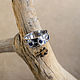 Мужское серебряное кольцо с сапфирами "Брамен". Кольца. 8jewel. Ярмарка Мастеров.  Фото №5