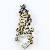 Украшения handmade. Livemaster - original item Crystal Castle pendant with rock crystal. Handmade.