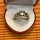 Кольцо арт деко с природным турмалином параиба, 925. Кольца. OLVIKSOL JEWELRY STORE. Интернет-магазин Ярмарка Мастеров.  Фото №2