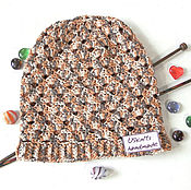 Аксессуары handmade. Livemaster - original item Knitted hollow-out summer crochet hat. Handmade.