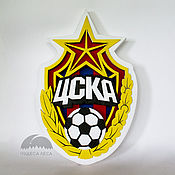 Картины и панно handmade. Livemaster - original item The light panel CSKA (football). Handmade.