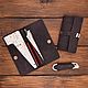 Travel genuine leather accessories set. Wallets. frame-work. My Livemaster. Фото №4