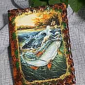 Сумки и аксессуары handmade. Livemaster - original item Passport cover Fishing.. Handmade.