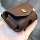 Order Leather waist case for AirPods headphones. MILANO. Livemaster. . Case Фото №3