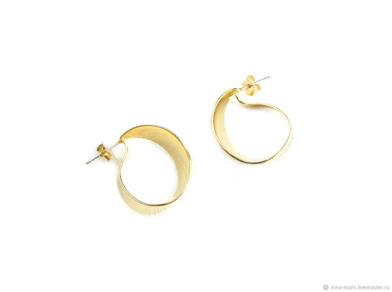 Unusual Ring Earrings, gold Ring Earrings, Ring Earrings – купить на ...