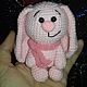 Knitted Bunny amigurumi crochet handmade, Amigurumi dolls and toys, Novokuibyshevsk,  Фото №1