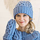 Order Knitted hat ' iris'. marishino. Livemaster. . Caps Фото №3