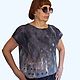  felted silk top with transparent polka dots Gradient. Blouses. teplyj ugolok (teply-ugolok). My Livemaster. Фото №10