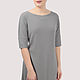 Dress knitted long gray noodles. Dresses. Yana Levashova Fashion. Online shopping on My Livemaster.  Фото №2