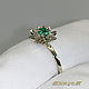Ring 'Sun-emerald' gold 585, natural emerald. VIDEO. Rings. MaksimJewelryStudio. My Livemaster. Фото №5